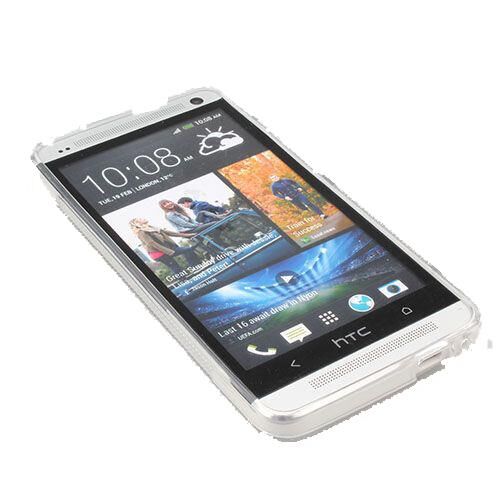 One M7 ile Uyumlu Desenli Silikon Kılıf Beyaz