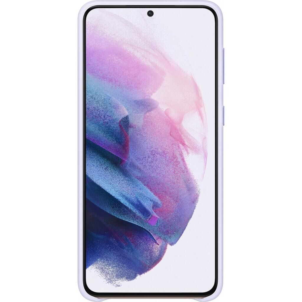 Galaxy S21 Plus ile Uyumlu Smart Led Cover Kılıf-Mor EF-KG996CVEGTR