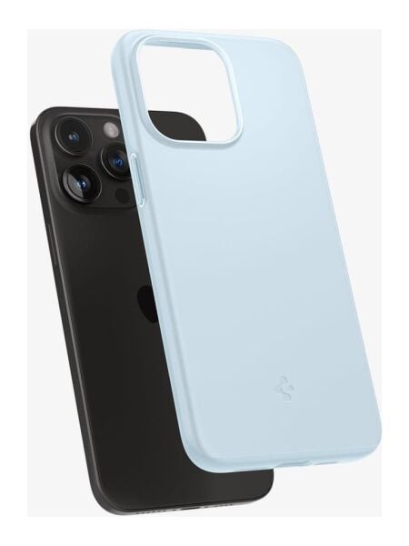 Spigen iPhone 15 Pro ile Uyumlu Kılıf Thin Fit Mute Blue