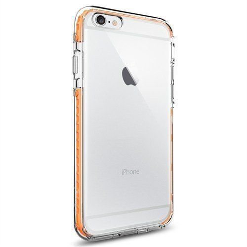 Spigen iPhone 6s/6 ile Uyumlu Kılıf Ultra Hybrid TECH Crystal Orange