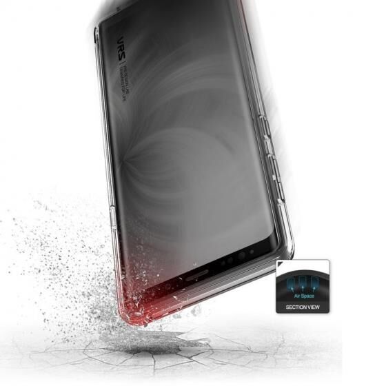 VRS Design Galaxy Note 9 ile Uyumlu Crystal Fit Label Kılıf Clear