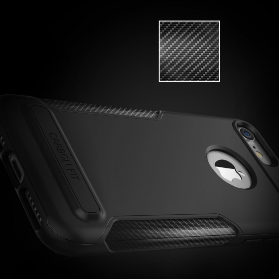 VRS iPhone 7 ile Uyumlu New Carbon Fit Kılıf Black