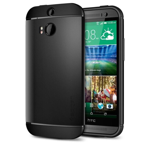 Spigen One M8 ile Uyumlu Kılıf Slim Armor Black