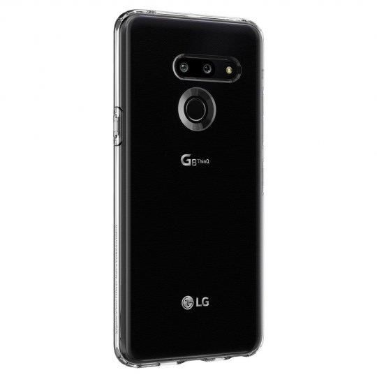 Spigen G8 ThinQ ile Uyumlu Kılıf Liquid Crystal Crystal Clear
