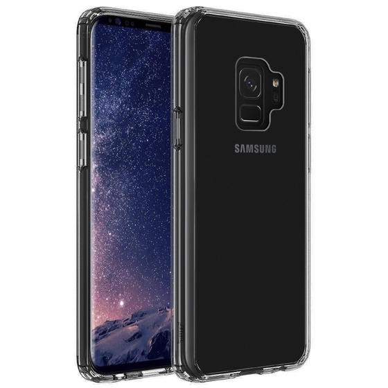 Buff Galaxy S9 ile Uyumlu Air Hybrid Kılıf Smoke Black