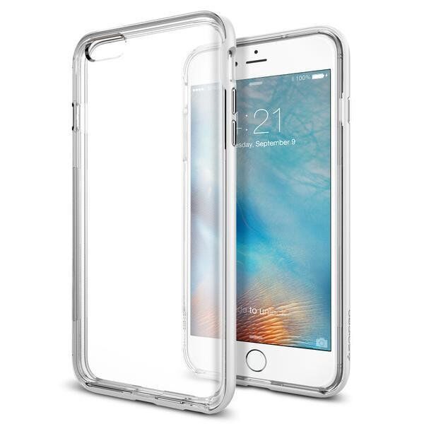 Spigen iPhone 6s Plus/6 Plus ile Uyumlu Kılıf Neo Hybrid EX Shimmery White