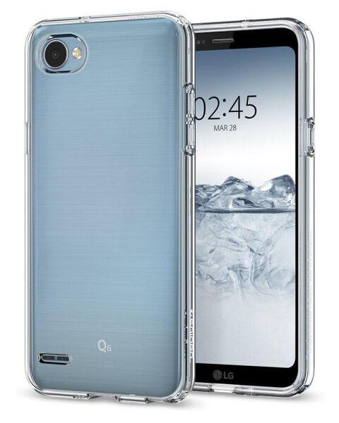 Spigen Q6 ile Uyumlu Kılıf Liquid Crystal 4 Tarafı Koruma