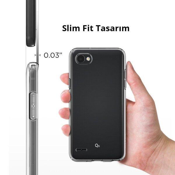 Spigen Q6 ile Uyumlu Kılıf Liquid Crystal 4 Tarafı Koruma