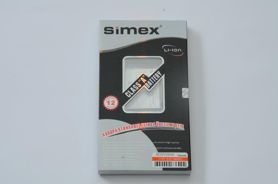 Simex U600 ile Uyumlu Batarya