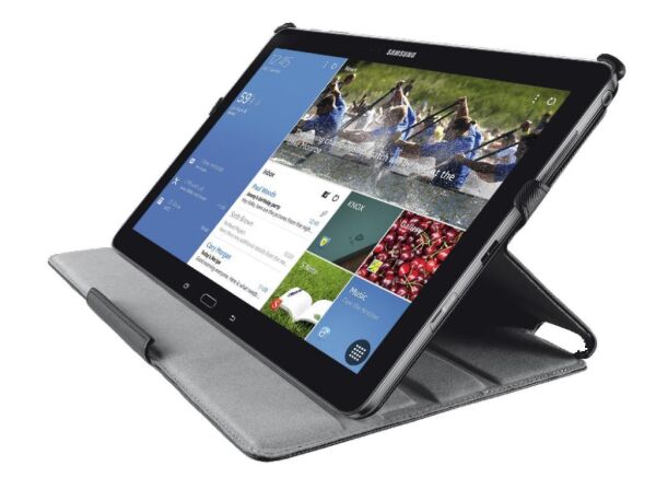 Trust Stile Folio Case for Galaxy TabPro & NotePro 12.2 ile Uyumlu Siyah