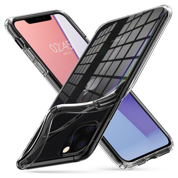 Spigen iPhone 11 Pro Max ile Uyumlu Kılıf Liquid Crystal Crystal Clear