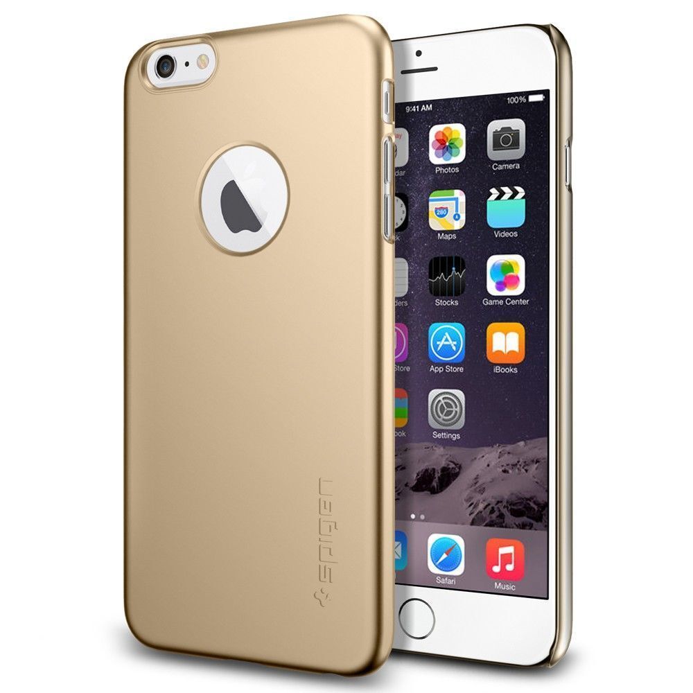 Spigen iPhone 6 Plus/6s Plus ile Uyumlu Kılıf Thin Fit A Ultra İnce Champagne Gold
