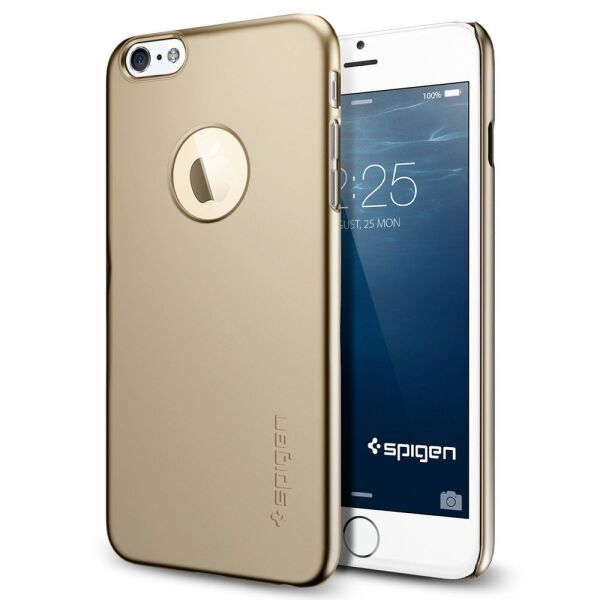 Spigen iPhone 6 Plus/6s Plus ile Uyumlu Kılıf Thin Fit A Ultra İnce Champagne Gold