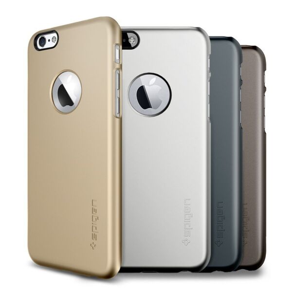 Spigen iPhone 6 Plus/6s Plus ile Uyumlu Kılıf Thin Fit A Ultra İnce Champagne Gold