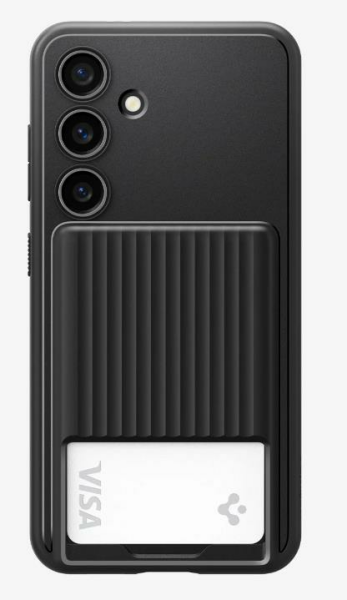 Spigen Galaxy S24 Kılıf Liquid Slot Matte Black