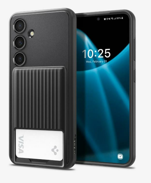 Spigen Galaxy S24 Kılıf Liquid Slot Matte Black