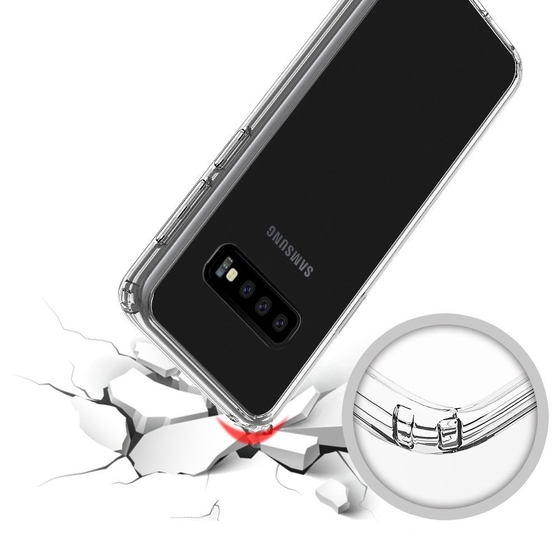 Buff Galaxy S10 ile Uyumlu Air Hybrid Kılıf Crystal Clear