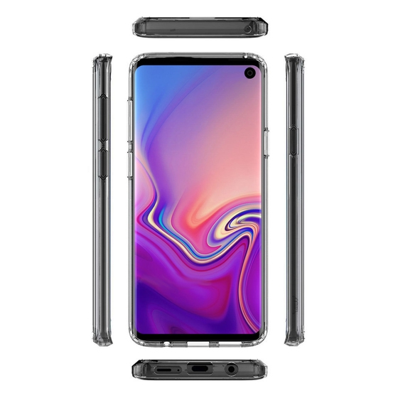 Buff Galaxy S10 ile Uyumlu Air Hybrid Kılıf Crystal Clear