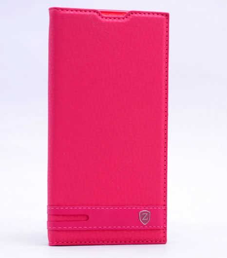 Zore Moto E4 Plus ile Uyumlu Elite Serisi Kapaklı Kılıf Pembe