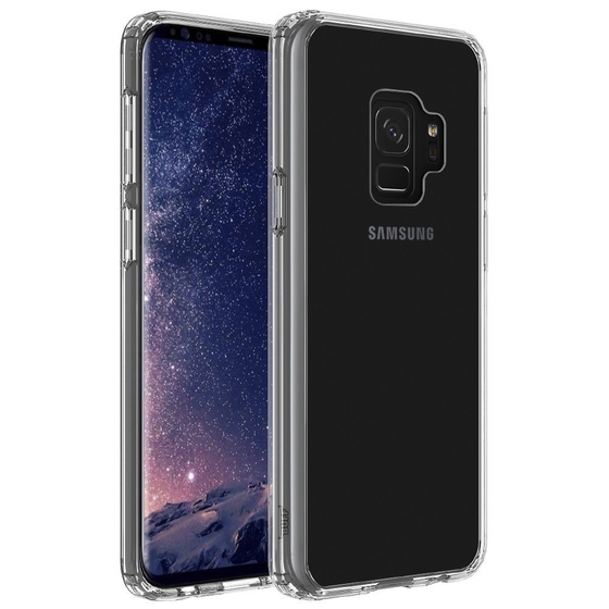 Buff Galaxy S9 ile Uyumlu Air Hybrid Kılıf Crystal Clear