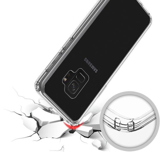 Buff Galaxy S9 ile Uyumlu Air Hybrid Kılıf Crystal Clear