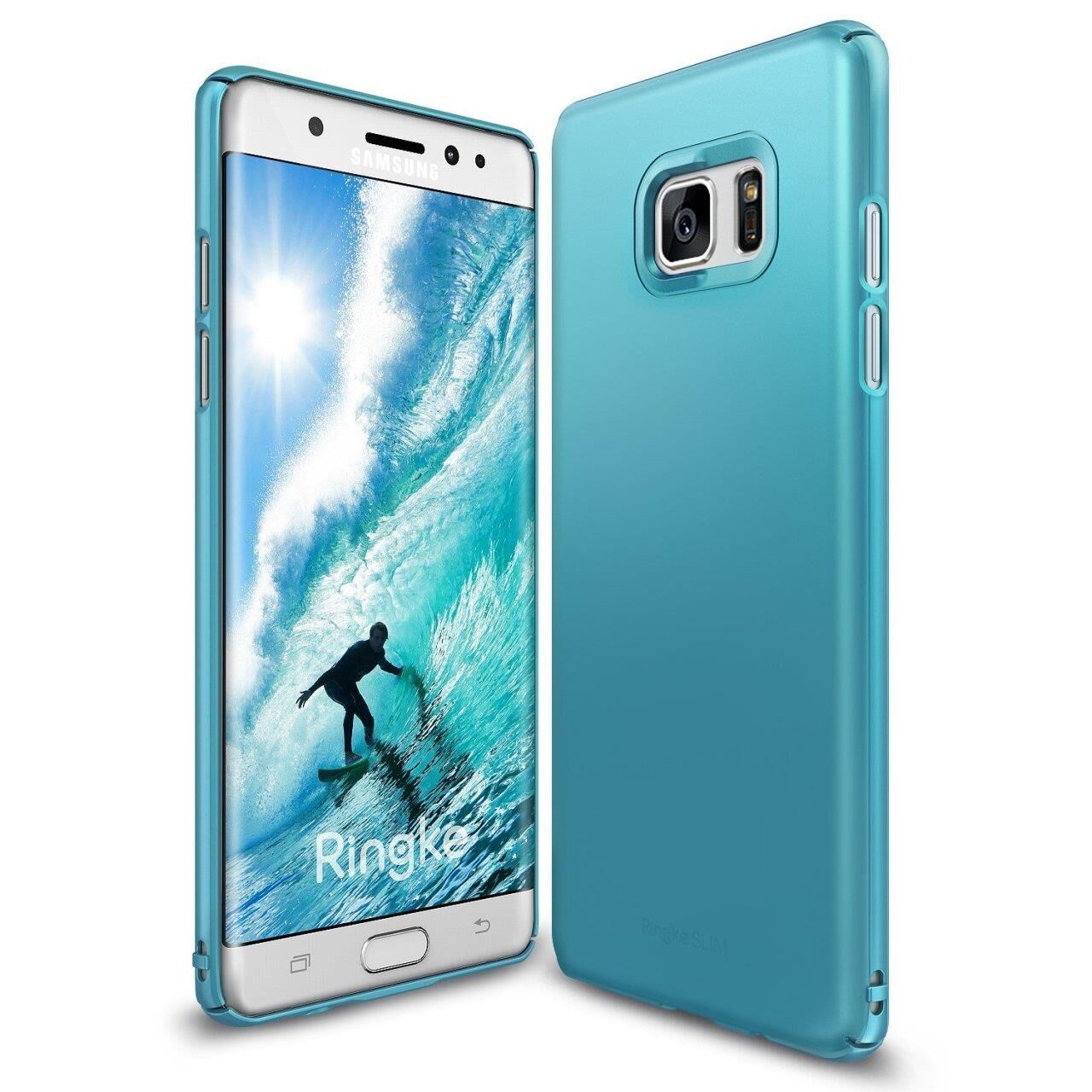 Ringke Slim Galaxy Note 7 FE ile Uyumlu Kılıf Ocean Blue