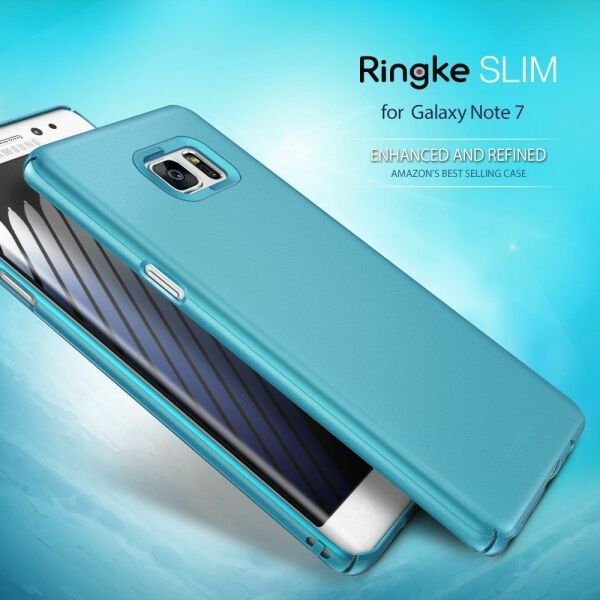 Ringke Slim Galaxy Note 7 FE ile Uyumlu Kılıf Ocean Blue