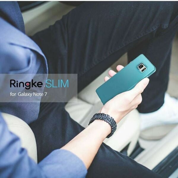 Ringke Slim Galaxy Note 7 FE ile Uyumlu Kılıf Ocean Blue