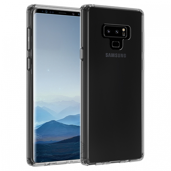 Buff Galaxy Note 9 ile Uyumlu Air Hybrid Kılıf Smoke Black