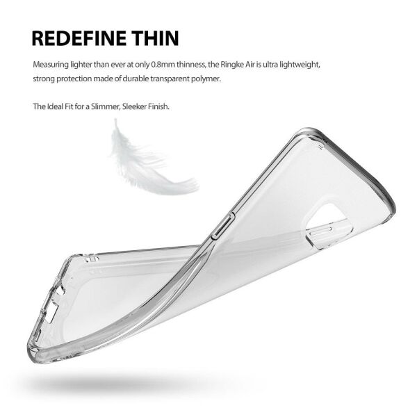 Ringke Air Galaxy Note 7 FE ile Uyumlu Kılıf Crystal Clear Ultra Hafif Esnek İnce Şeffaf Transparan