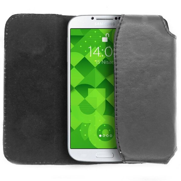 Jopus Galaxy S4 i9500 ile Uyumlu Kemere Takmalı Kılıf Siyah Renk
