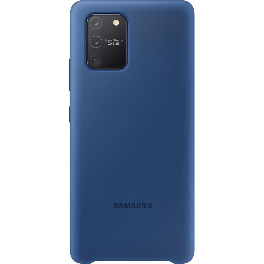 Galaxy S10 Lite ile Uyumlu Silikon Kılıf Mavi EF-PG770TLEGWW