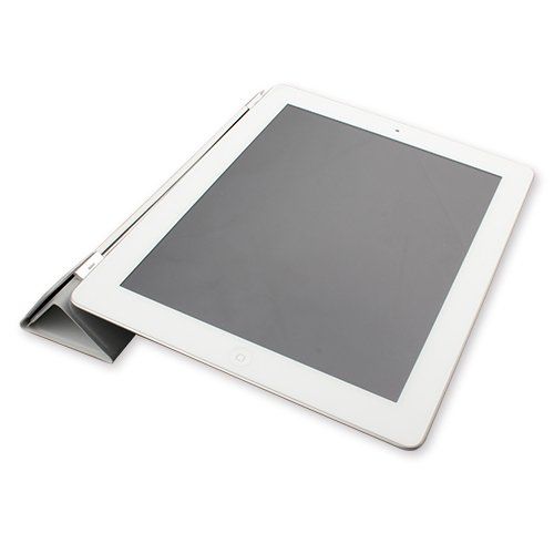 iPad 4 ile Uyumlu Smart Cover Mıknatıslı Kılıf Beyaz Renk