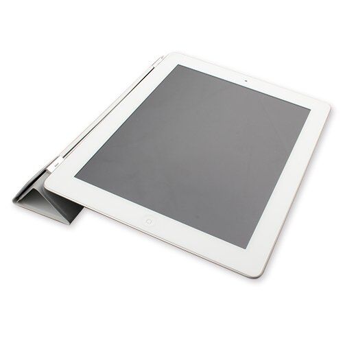 iPad 4 ile Uyumlu Smart Cover Mıknatıslı Kılıf Beyaz Renk