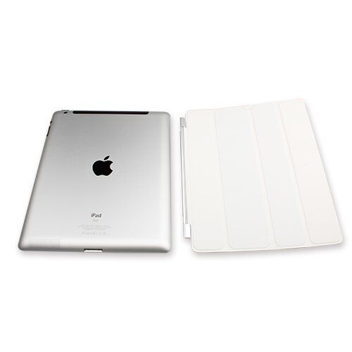 iPad 4 ile Uyumlu Smart Cover Mıknatıslı Kılıf Beyaz Renk