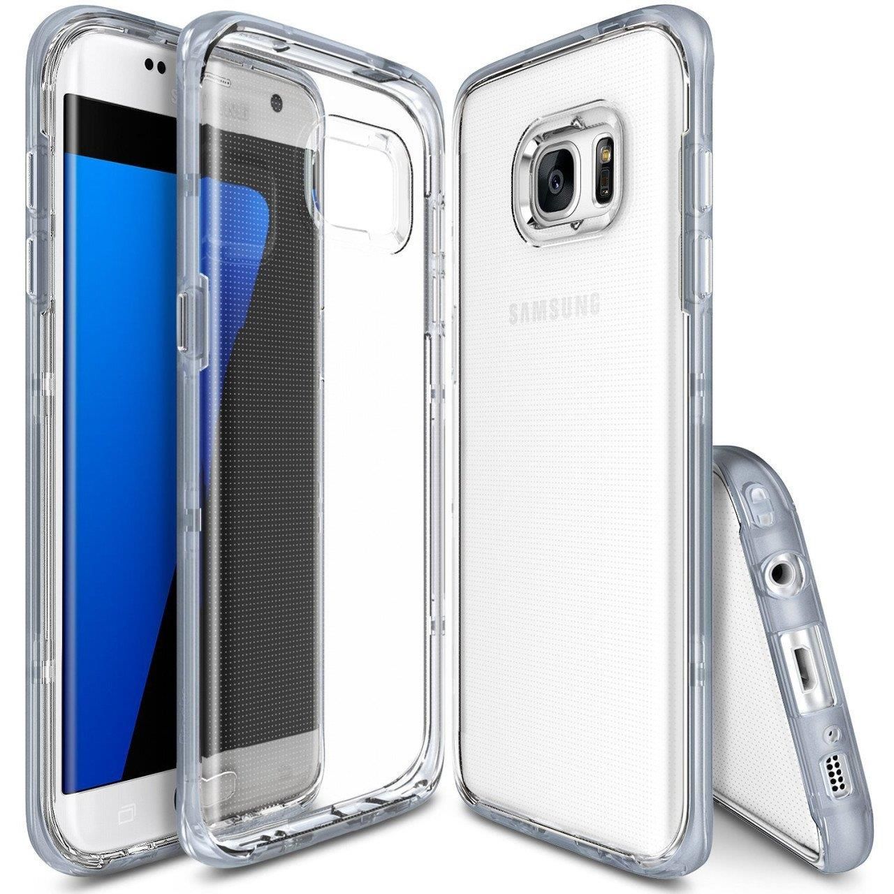 Ringke Frame Frost Galaxy Note 7 FE ile Uyumlu Çerçeveli Bumper Kılıf Gray Extra Tam Koruma