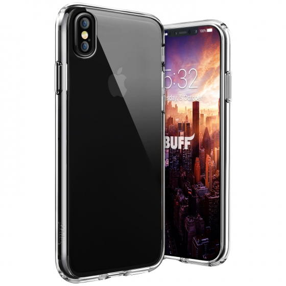 Buff iPhone X ile Uyumlu Air Hybrid Kılıf Crystal Clear