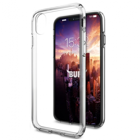 Buff iPhone X ile Uyumlu Air Hybrid Kılıf Crystal Clear