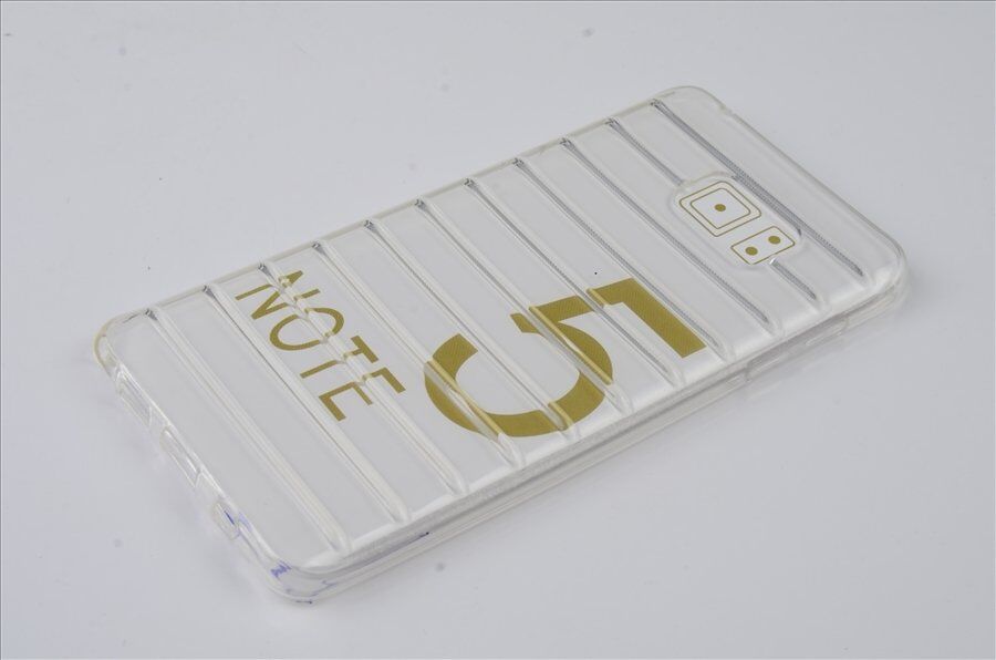 Jopus Galaxy Note 5 ile Uyumlu Silikon Tirtikli Arka Koruma Paneli Şeffaf SK-030