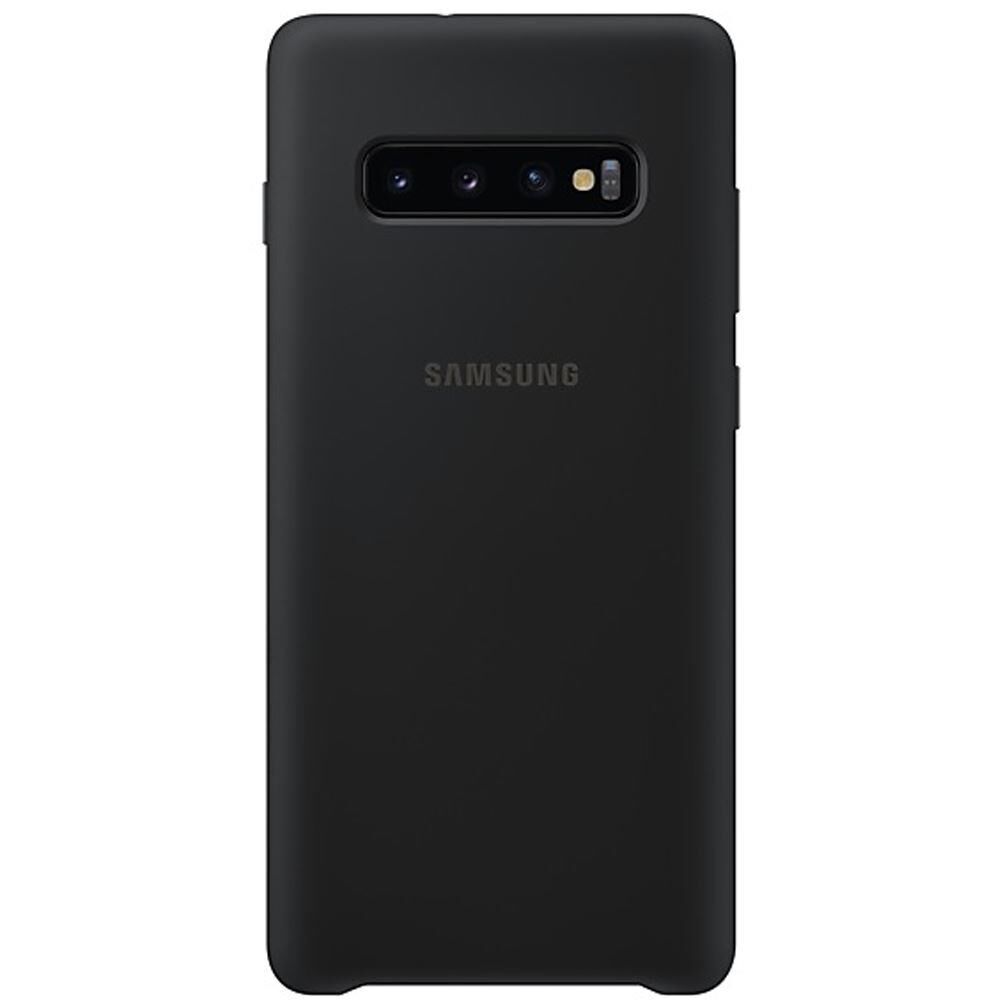 Galaxy S10e ile Uyumlu Kılıf Silicone Cover Siyah EF-PG970TBEGWW