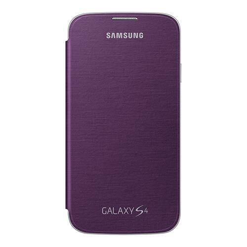 Galaxy S4 ile Uyumlu Flip Cover Kılıf Mor EF-FI950BVEGWW (Out)