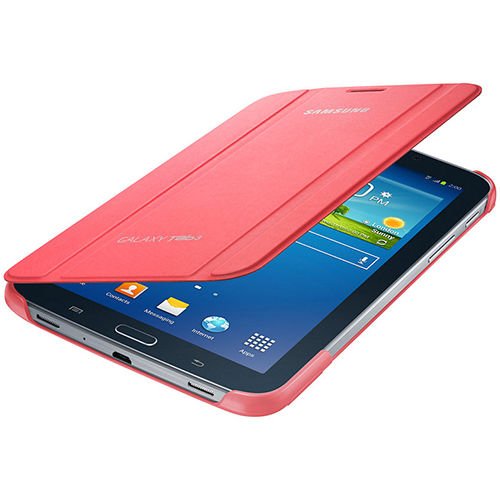 Galaxy Tab 3 7.0'' T210 ile Uyumlu Bookcover Kılıf Pembe EF-BT210BPEGWW