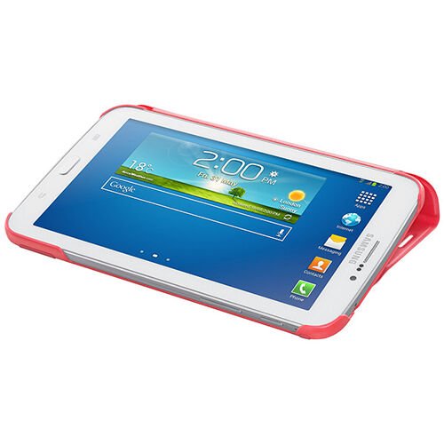 Galaxy Tab 3 7.0'' T210 ile Uyumlu Bookcover Kılıf Pembe EF-BT210BPEGWW