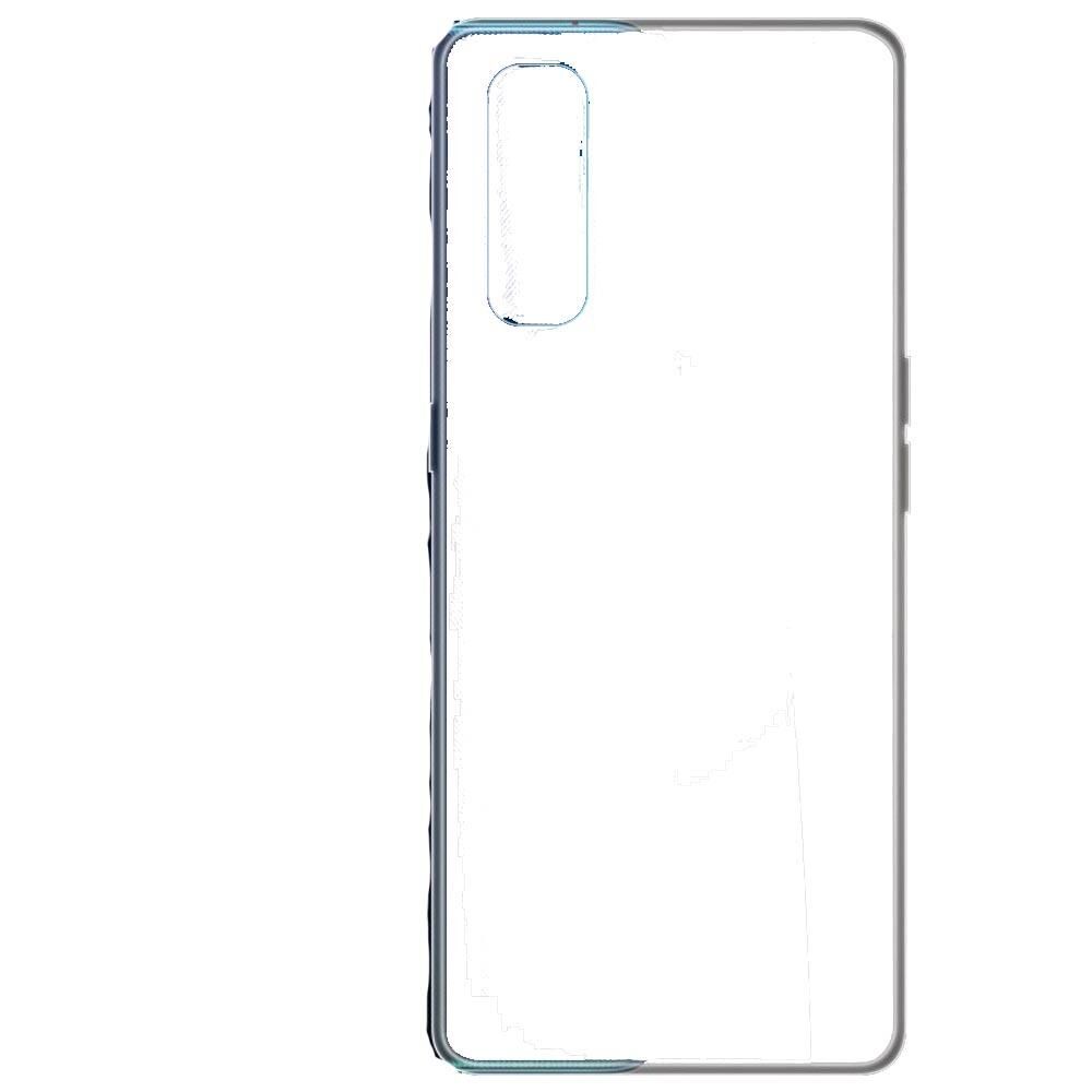 Find X2 ile Uyumlu Ultra Slim Silikon Kılıf Şeffaf