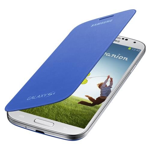 Galaxy S4 ile Uyumlu Flip Cover Kılıf Mavi EF-FI950BCEGWW