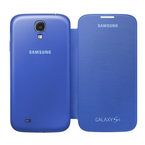 Galaxy S4 ile Uyumlu Flip Cover Kılıf Mavi EF-FI950BCEGWW