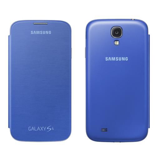 Galaxy S4 ile Uyumlu Flip Cover Kılıf Mavi EF-FI950BCEGWW