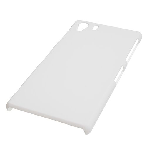 Xperia Z1 C6903 ile Uyumlu Sert Kauçuk Kılıf Beyaz Renk