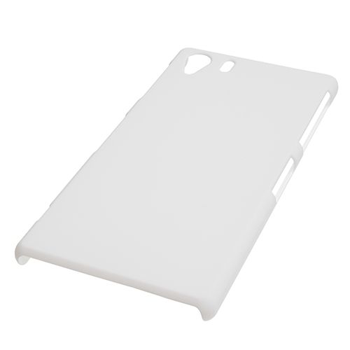Xperia Z1 C6903 ile Uyumlu Sert Kauçuk Kılıf Beyaz Renk
