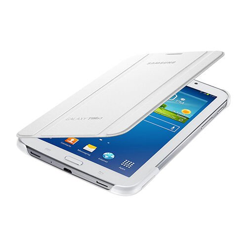 Galaxy Tab 3 7.0'' T210 ile Uyumlu Bookcover Kılıf Beyaz EF-BT210BWEGWW